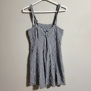 Mantique city clothing co pinafore plaid dress